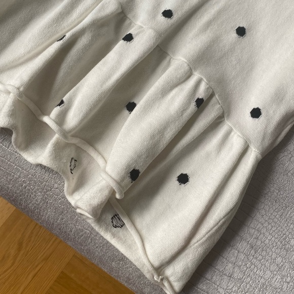 MINKPINK Short Sleeve Peplum Sweater in Cream - Picture 6 of 11